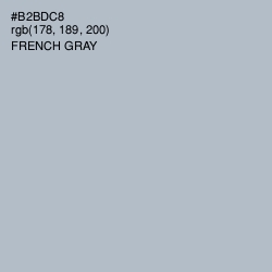 #B2BDC8 - French Gray Color Image